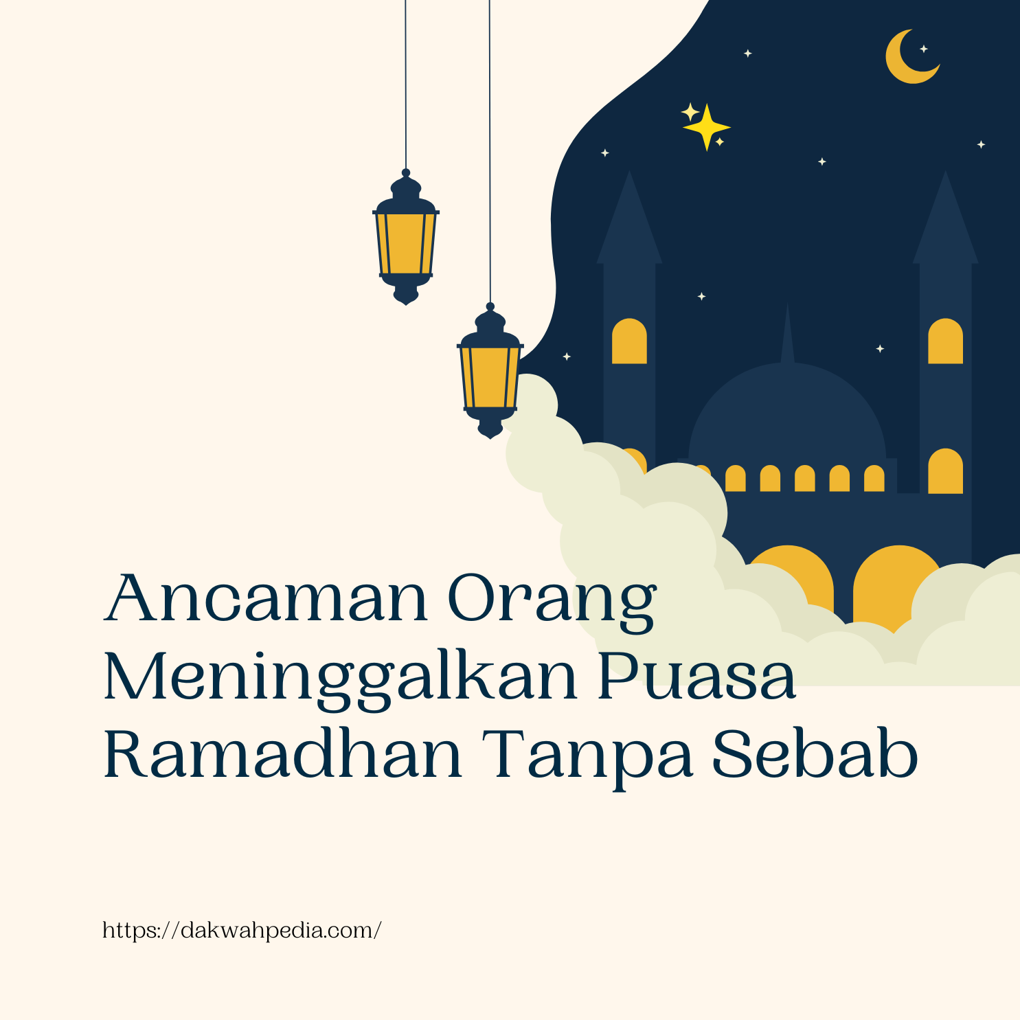 Ancaman Orang Meninggalkan Puasa Ramadhan Tanpa Sebab